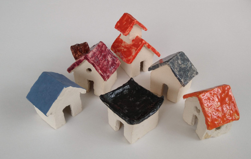 geglazuurde huisjes
